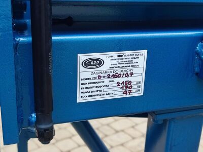 Zaginarka dekarska ZGD-2150/0,7 - obrazek 9